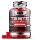 Laboratorios de Hierro Nutrición Testo Gummies para Hombres (60 Gummies) - Booster de alta resistencia para Hombres - sabor de Berry mixto - Características Maca, Ginseng, Zinc y Selenium - Sugar Gratis &amp; Vegan Suitable