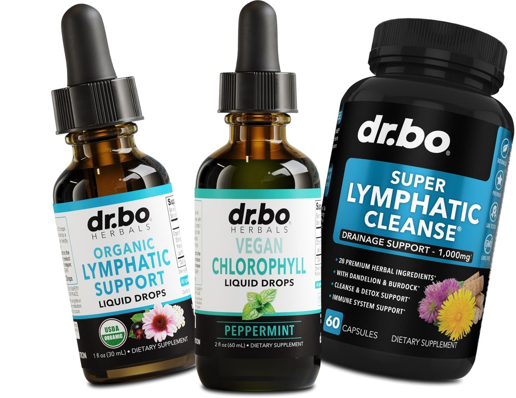 Chlorophyll Liquid Drops Body Detox " Lymphatic Drainage Pills - Vegan Chlorophyll Odor Cleanse Supplement Interna Deodorant - Organic Lymphatic Support Liquid Drops Lymph Node Drainage