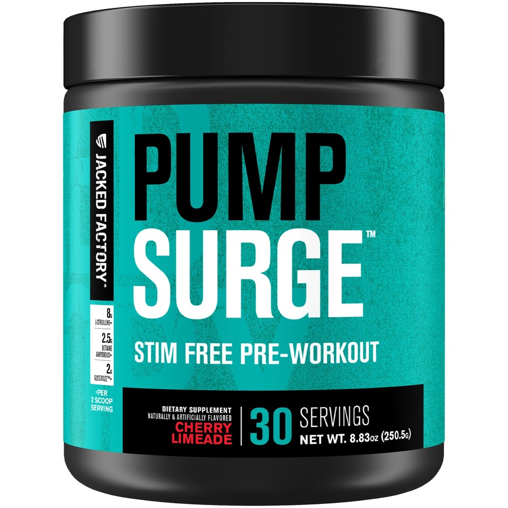 Caffeine Free Pre Workout para Hombres &amp; Mujeres - Booster Nootropic &amp; Stim Free Pre Workout - Bombas intensas, Enhanced Focus - 30 Servings, Cherry Limeade