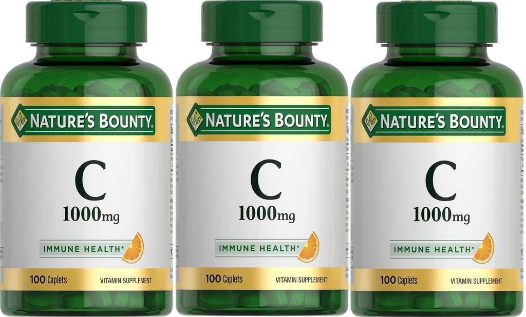 Vitamina C, 1000mg, 100 cápsulas (Pack of 3)