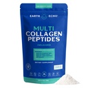 Péptidos Multi Collagen de Earth Echo, Collagen hidrolizado con vitamina C y ácido hialurónico, soporta la piel radiante, articulaciones saludables, la salud de Gut y la función de inmuno, libre de lácteos, 26 servicios