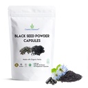 Elemento Cósmico 100% Pure Black Seed Powder Capsules Orgánico - Vegan Nigella Sativa 450mg Negro Cumin Semillas por Serving- for Health - 60 cápsulas