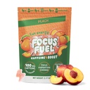 FocusFuel Energy Chews – Peach Flavor (15 Servings) – 100 mg Caffeine + Alpha GPC+ L-Theanine + B12, Magnesium – Smooth Focus & Energy – No Crash or Jitters