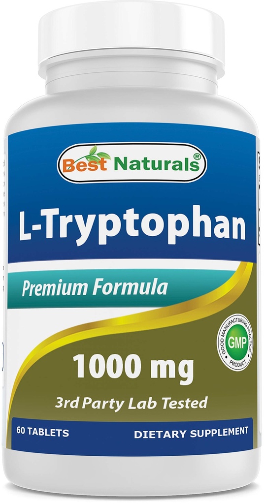 Mejores Naturales L-Tryptophan 1000 mg 60 Tabletas