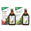 Floradix by Salus Gallexier Herbal Bitters (8,5 oz) & Iron & Herbs (8,5 oz) Bundle - Herbal Bitter for Digestive Support* - Iron Supplement for Healthy Energy Support*