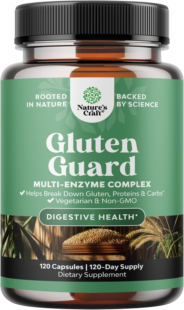 Enzimas digestivas rápidas para la intolerancia - Enzimas digestivas para hombres de mujeres para desbloquear con DPP IV Blend Plus Lipase Amylase Bromelain for Gut Health &amp; Digestion Support - 120 Ct