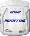 Supps alfa Creatine Monohydrate Powder apoya el crecimiento muscular TEN Micronized TEN Desflavored ANTE 300 Grams - 60 Servings