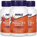 AHORA Vitamina D-3 5,000 UI,120 Softgels