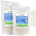 XPRS Nutra Separated Capsules Size 000-1000 Count Clear Large Empty Gelatin Capsules Separated in Bags - Premium Clear Empty 000 Pills for DIY Supplement Filling