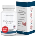 Dr. Westin Childs - T3 Conversion Booster - Thyroid Support for Women with Hypothyroidism 's - Iodine, Ashwagandha, Guggul Extract, Selenium & Zinc Complex - 60 Servings