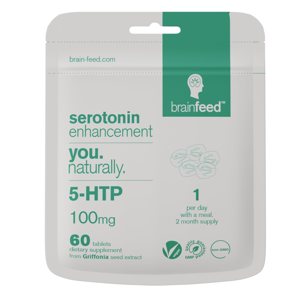 Suplementos de serotonina (60) ← 1-a-Day Serotonin Mood Apoyo Silencio 5HTP 100mg Por Tablet from Griffonia Seed Extract ← Natural Serotonin Booster ← 2 Month Supply