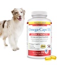 Omega-Caps ES para perros grandes y gigantes - Omega 3, Vitaminas, Minerales, Antioxidantes - Sistema de soporte, articulaciones, corazón y cerebro - 250 cápsulas de Softgel