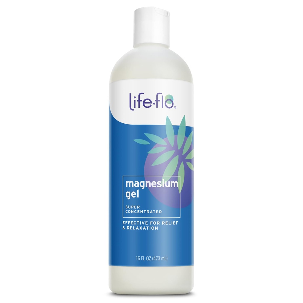 Life-flo Magnesium Gel, Puro Magnesium Chloride del Antiguo Zechstein Seabed, Soothing Relief and Relaxation for Overworked Muscles and Joints, Not Tested on Animals, 60-Day Guarantee, 16oz