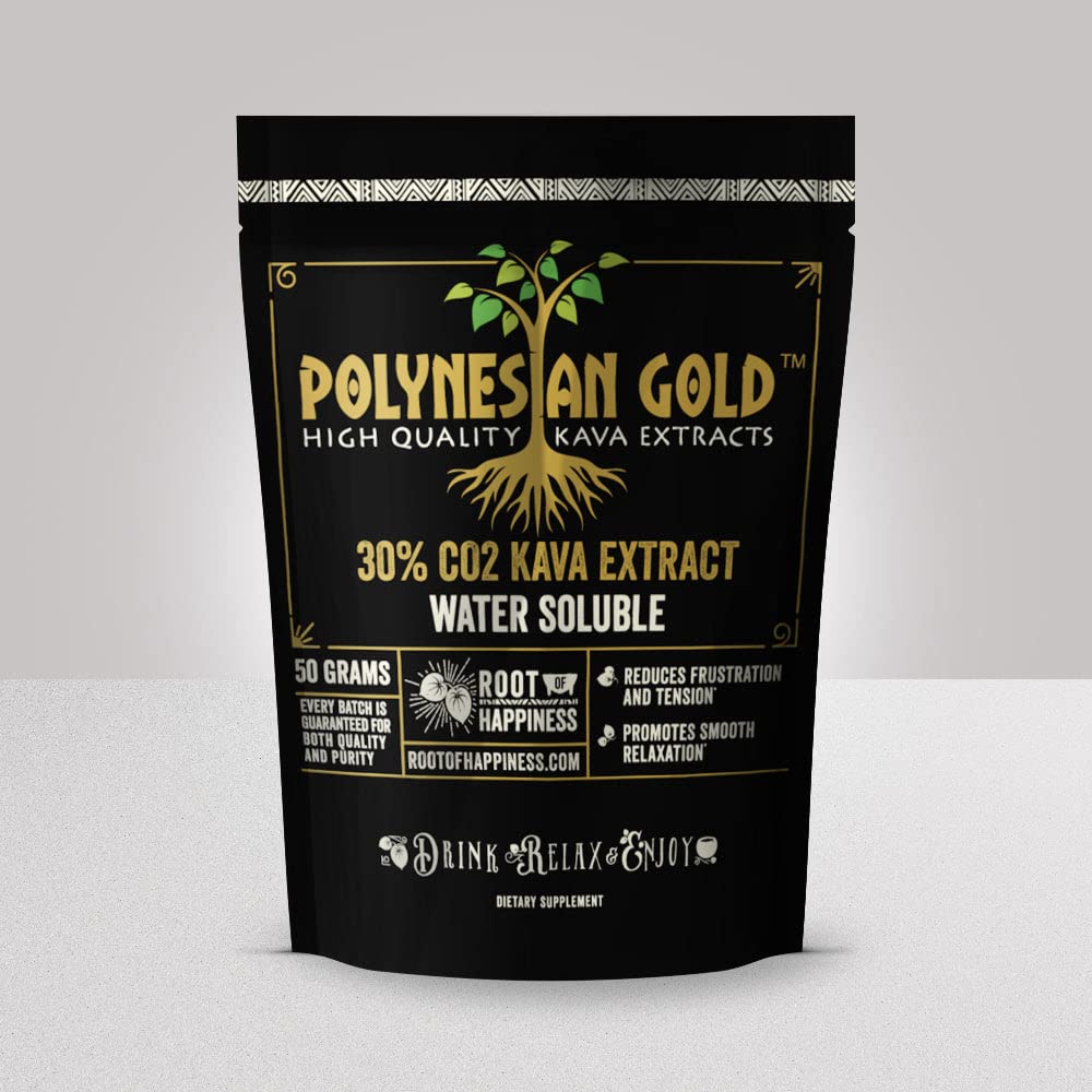 Polynesian GoldTM Water Soluble Co2 Kava Extract- 50g Bag