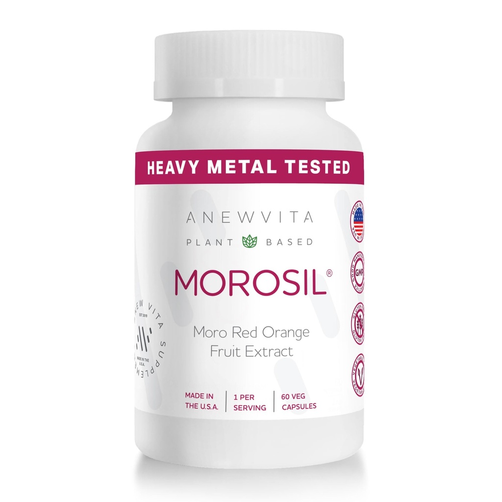 Anew VitaᅠMorosil: Antioxidante &amp; Suplemento Nutricional para Hombres " Las mujeres que sufren Wellness " Vitality ← Moro Red Orange ← Non-GMO, Gluten Free, 60 Capsules Vegetable ← Made in USA