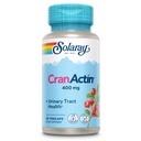 SOLARAY CranActin Extracto de arándano 400 mg - Suplementos de arándano para mujeres y hombres - Vejiga y Tracto urinario Apoyo a la salud con vitamina C - Vegan, Garantía de 60 días, 30 Actuaciones, 30 VegCaps