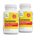 Terry Naturalmente Curamin Extra Strength - Curcumin " Boswellia for Healthy Circulation Support - Turmeric Supplement to Aid Joints, Muscle Health " Endorphin Production - 120 Tablets (Pack of 2)