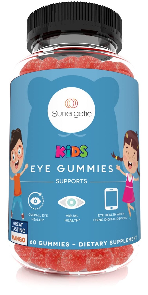 Soporte Ocular Premium Gummies for Kids - Lutein with Zeaxanthin Supports Total Eye Health, Vision &amp; Macular Health–Clinically Studied Lutein & Zeaxanthin with Lutemax 2020-60 Gummies