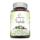 Increíble India Natural Triphala Suplemento Silencio 500 Mg per Serving Silencio 120 Veggie Capsules ← No Gluten-Free TEN Made in USA