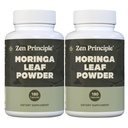 Principio Zen Moringa Orgánica Oleifera. Ultra-Premio. Proporciona un All Natural Energy Boost y Multi-Vitamin. Un Superfood crudo, vegano, sin GMO y sin gluten. 360 cápsulas.