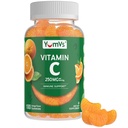 Vitamina C Gummies para Adultos - 250 mg Yummy Vitamin C Gummy - VIT C Gummies - Suplemento de Apoyo Inmunitario -Orange Flavored Kosher, Halal, Gluten Free (100 Conde)