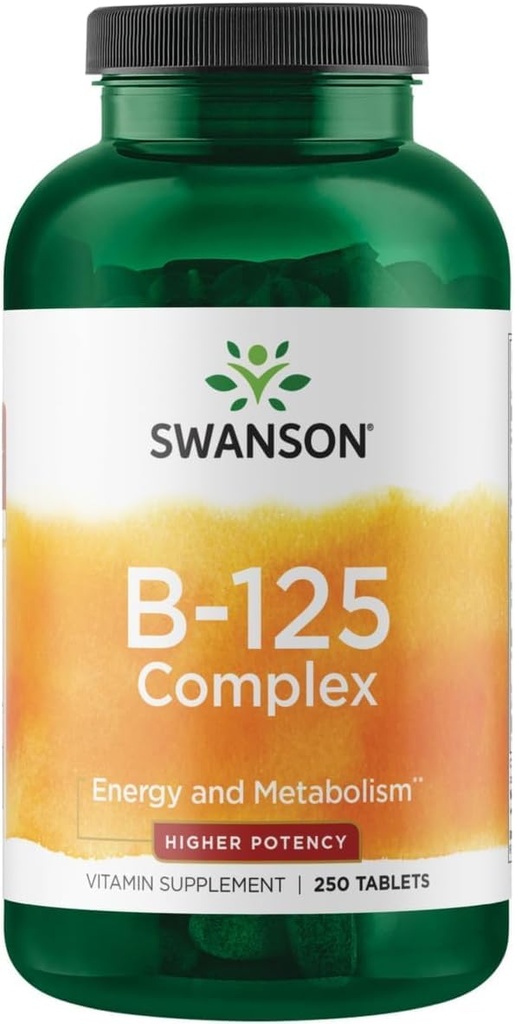 Swanson Vitamina B-125 Complejo 250 pestañas
