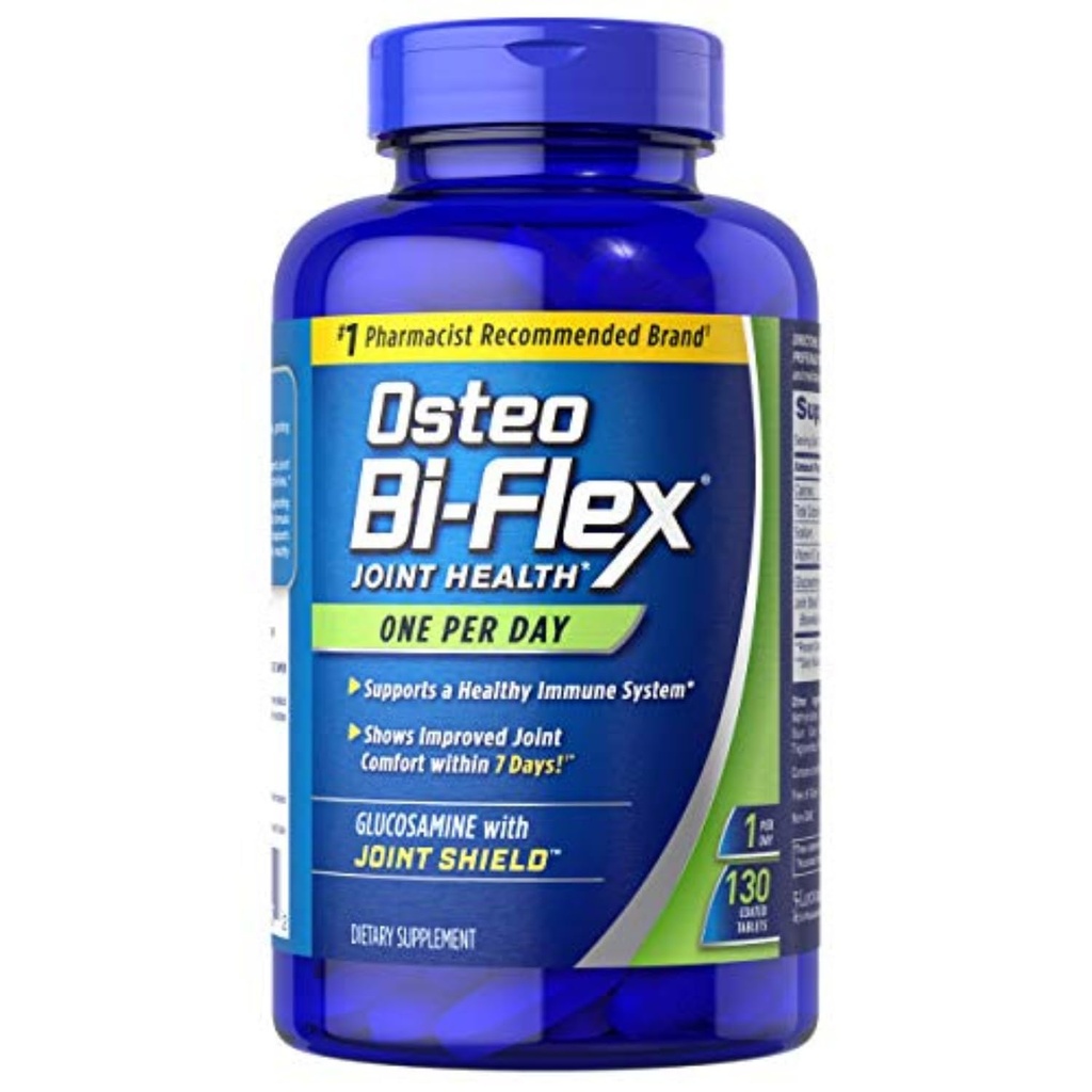 Osteo Bi-Flex Glucosamina con Vitamina D, Uno por día Por Osteo Bi-flex, Salud Conjunta,130 Coated Tablets, 130 Conde