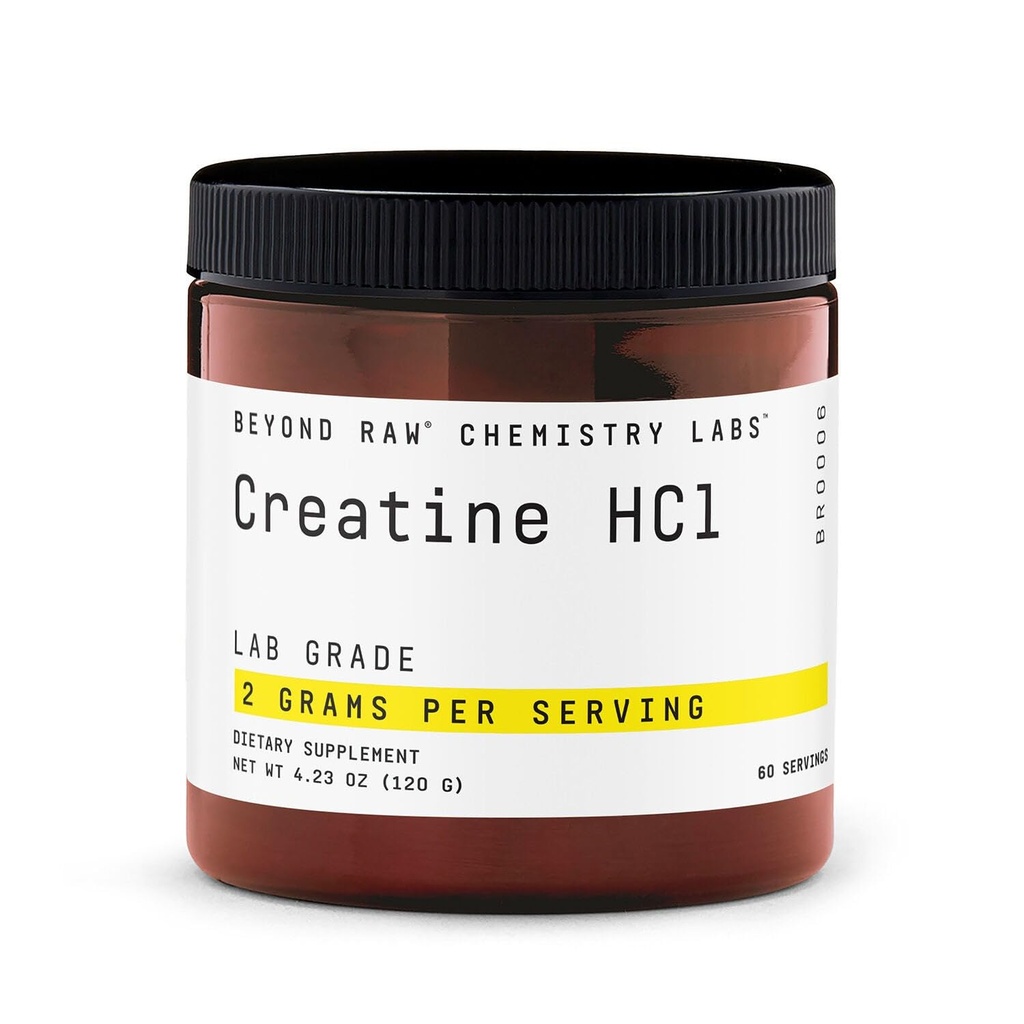 BEYOND RAW Creatine HCl Powder, Science Backed, Lab Grade, Creatine for Women &amp; Men, Muscle Strength, Energy Production, Athletic Performance, Cognitive Support, Cellular Hydration, 60 Servings