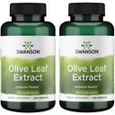Extracto de hoja de oliva Swanson cápsulas con 20% de Oleuropeina - (120 cápsulas, 500 mg cada uno) 2 botellas