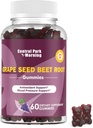 Grape Seed Sugar Beet Energy Gummies, Nitric Oxide and Blood Pressure Support, Grape Seed Extract " Non-GMO Beet Root Gummies, Grape Flavor