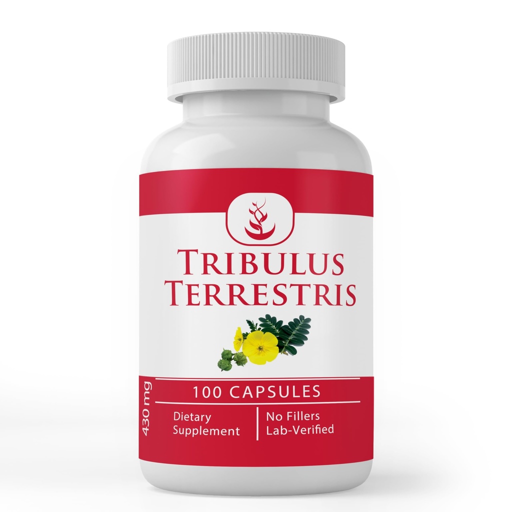 PURE ORIGINAL INGREDIENTES Tribulus Terrestris (100 cápsulas) Siempre puro, sin aditivos ni artillería, Lab Verified