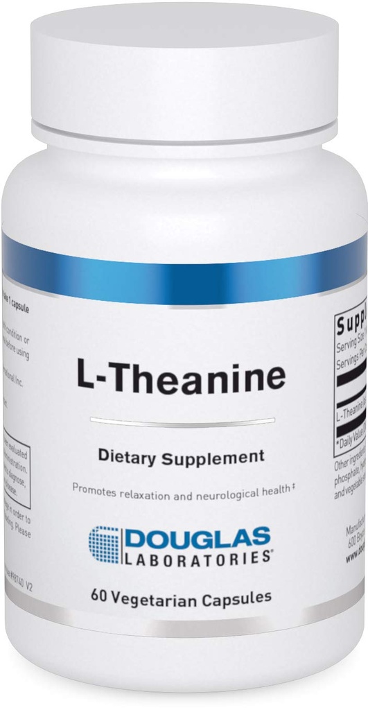 Douglas Laboratories L-Theanine ← Promueve un sentimiento de calma ← 60 cápsulas