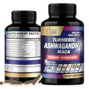 Suplementos de Cadane Orgánico Ashwagandha - Memoria, Sistema Inmune &amp; Strength Support - 7in1 Concentrado con Turmérico, Maca Root, Berberine &amp; Más - 90 cápsulas Vegan para 3 meses de suministro