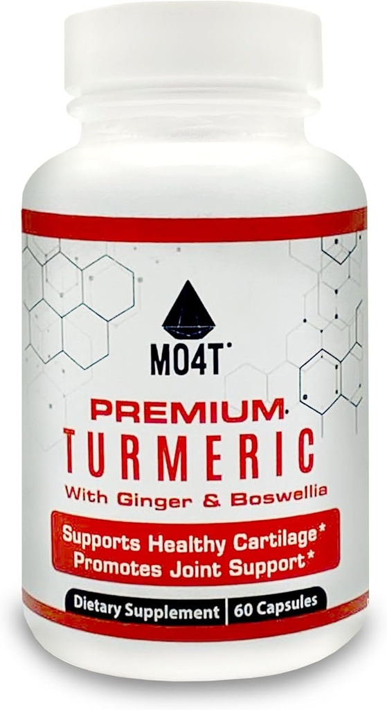 Turmeric Premium, Glucosamine, Ginger, Condroitin Sulfate, Boswellia Extract, MSM, Bioperine, Quercetin & L-Meth - 60 cápsulas