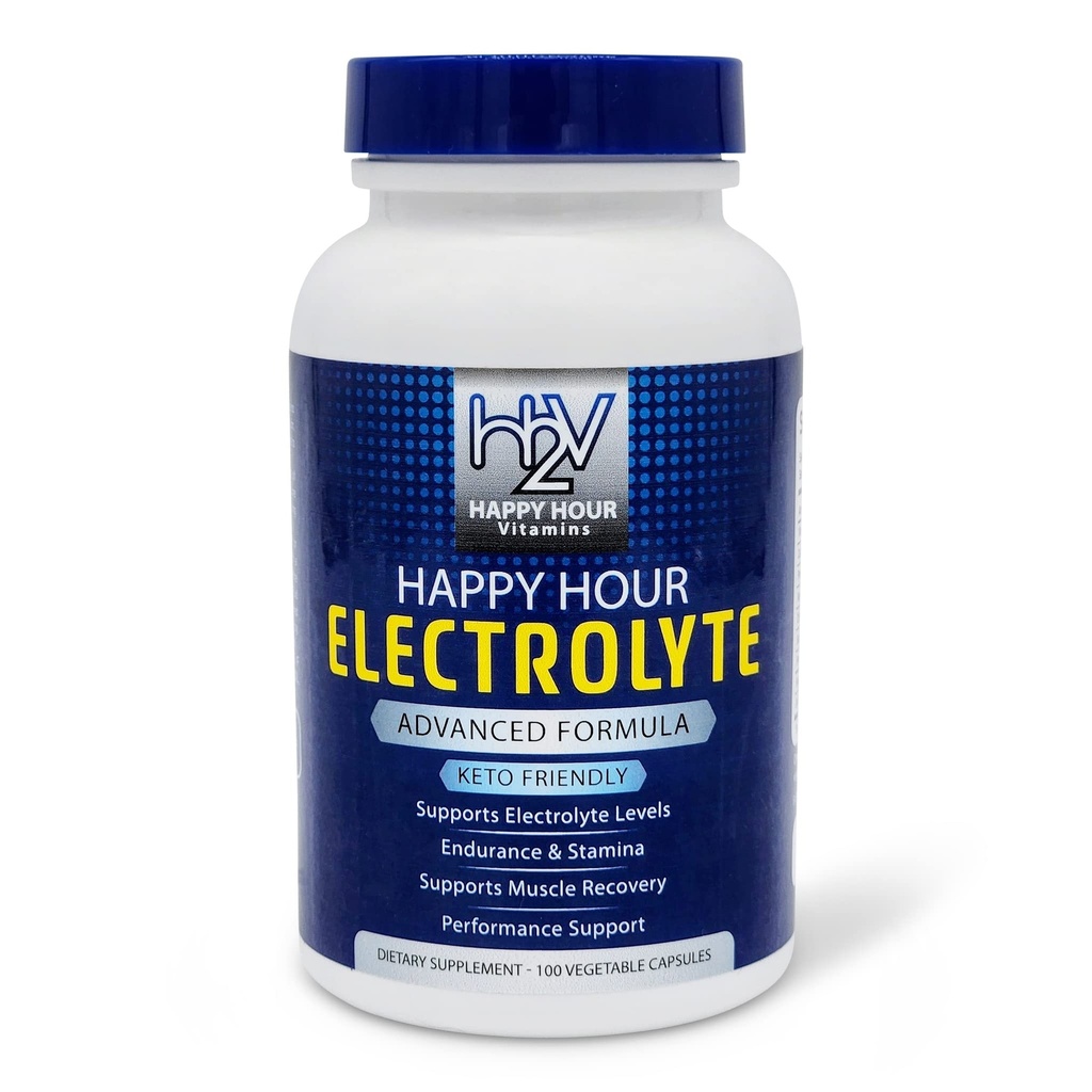 Electrolyte Pill- 100 Pills- Dehydration, Muscle cramping, Performance, Keto & Rapid Recovery. Vegetariano capsules w/Magnesium, Potassium, Sodium &amp; Calcium Hydration Suplemento