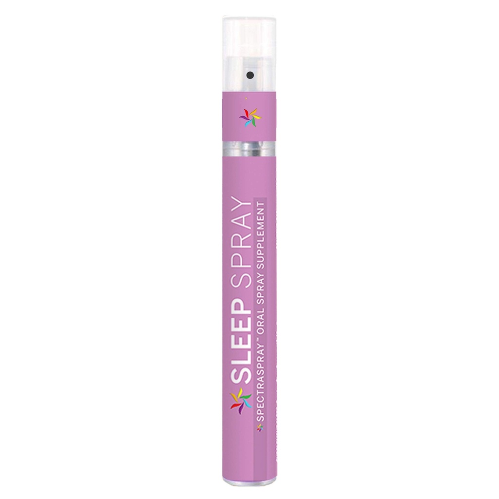 Espray de apoyo al sueño (30 Day Supply) - Melatonina, 5-HTP, L-Theanine, " Herbal Extracts, Spearmint Flavor, TSA Safe " Fast Absorbing by SpectraSpray