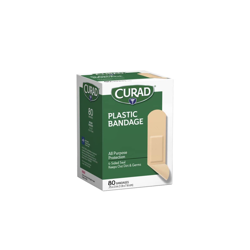 Bandas de plástico de la maldición .75 X 3 pulgadas 80 cada