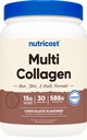 Nutricost Multi Collagen + Belleza &amp; Protein Powder (Milk Chocolate Flavor) 30 Serviciones - con Biotin y Collagen Peptides, Non-GMO, Sin gluten
