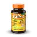 American Health Ester-C 500 mg con Citrus Bioflavonoids - 120 cápsulas vegetarianas - 24-Hour Immune Support - Non-GMO, Vegan, Gluten Gratis - 60 Servings