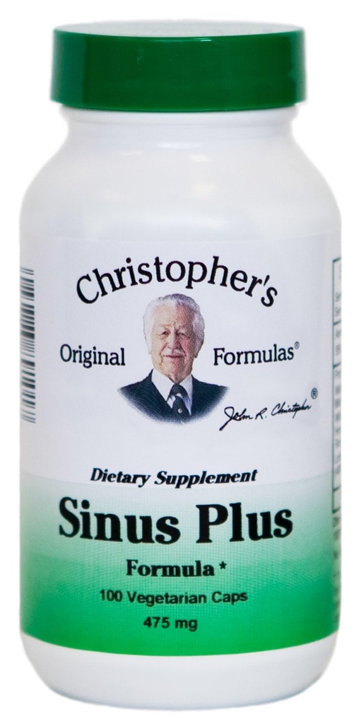 Christopher's Original Formulas Sinus Plus, Sinus Support Capsules, Whole Herb Synergistic Blend, 100 Conde