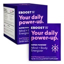 EBOOST Super Energy Powder Drink Mix, Non-GMO Electrolyte Suplemento cargado con vitaminas (Acai Pomegranate), 0,2 onzas (Pack of 20)