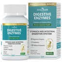 Enzimas digestivas de 800 mg para hombres y mujeres con probióticos " orgánicos prebióticos, 8 enzimas clave, Protease, Amylase " Lipase for Bloating, Gas Relief, Non-GMO Ø 90 cápsulas