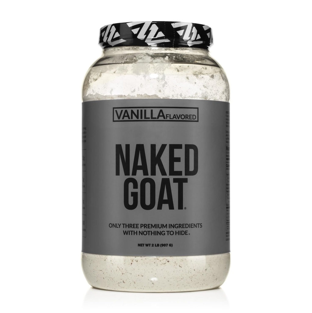 NAKED Goat Vanilla Protein Powder - Pasture Fed Goat Whey Protein Powder de Pequeñas-Herd Dairies - Sólo 3 Ingredientes - GMO Gratis, Soy Gratis - Todos Natural - 23 Gramos de Proteína - 25 Serviciones