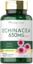 Carlyle Echinacea Silencioso 650mg Silencio 120 Capsules Silencio Vegetariano, No GMO &amp; Gluten Suplemento gratuito