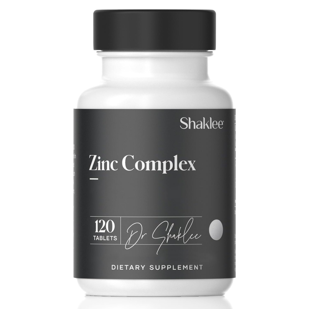 Shaklee - Complejo de zinc - Boosts Enzyme Activity, Protein Synthesis - 120 Tablets