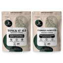Polvos de selva Tongkat Ali Powder para hombres 200:1 Extracto, Fadogia Agrestis Extracto Polvo para Hombres 50:1 Concentración 5oz Suplemento