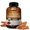 NutriFlair Ceilón Orgánico Canela (100% Certificado Ceilón Orgánico Canela) 1200 mg por Servo, 180 cápsulas - Juntas, Inflamatorio, Antioxidante