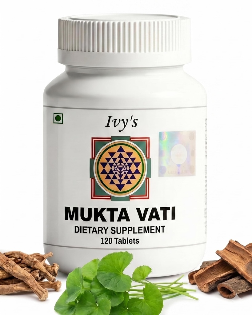 Tablas de hierbas Mukta Vati de Ivy - Fórmula ayurvédica