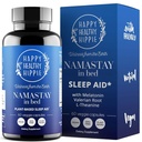 Ayuda natural para el sueño para adultos w/Low Dose Melatonin 0.5mg – Valerian Root + Magnesium Glycinate + L-Theanine Suplemento, Chamomile ← No Morning Grogginess imperante no Habit Forming ← Pills basado en plantas, 60 Ct