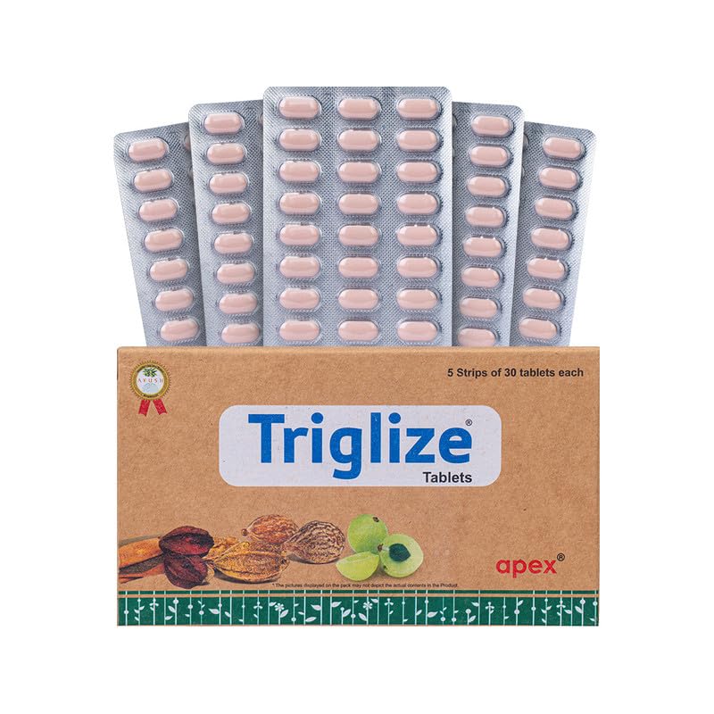 Green Milk Triglize Tablets | Ayurvedic Cholesterol & Triglyceride Support | Heart & Lipid Wellness | Naturally Rich in Antioxidants | Helps Maintain Healthy Metabolic & Cholesterol Balance | 5x30 Tablets
